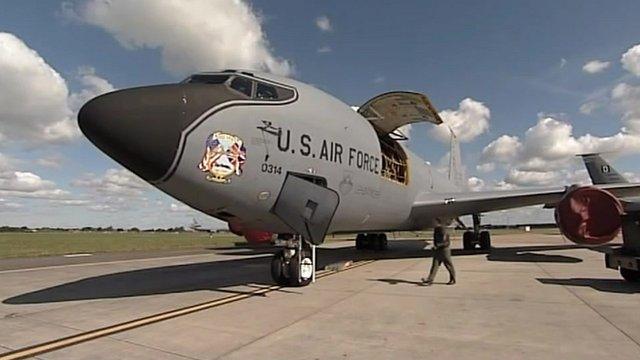 USAF aeroplane at RAF Lakenheath