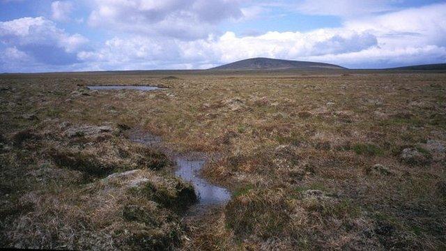 Peat land on Lewis