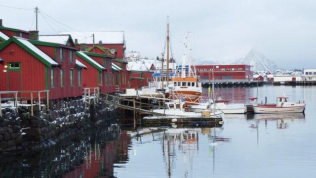 Fishing village in Arctic, Norway - file pic