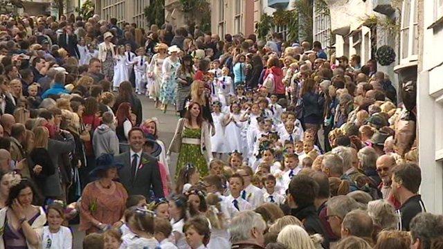 Flora Day in Helston