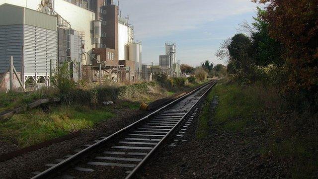 Site of disused railway station at Fulbourn