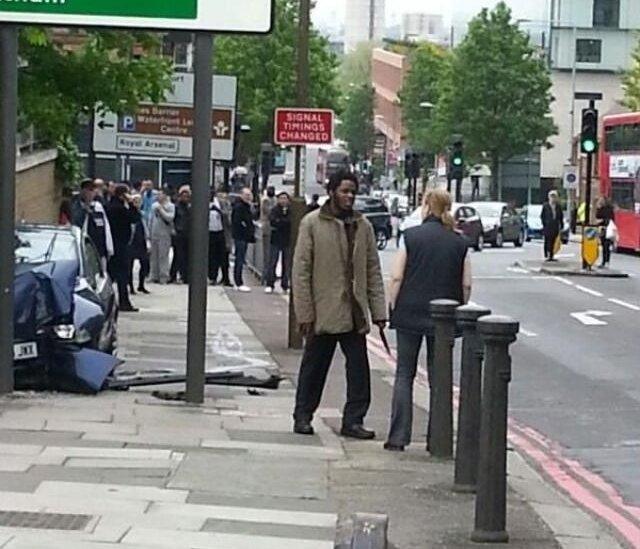 Man at scene of Woolwich incident