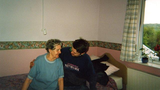 Evelyn Jones pictured with her grandson Gareth