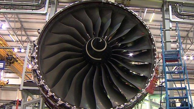 The Rolls Royce XWB engine