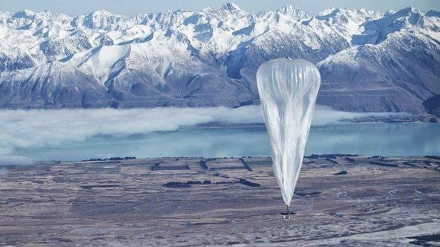 Google launch balloons in space