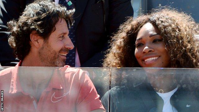 Patrick Mouratoglou and Serena Williams