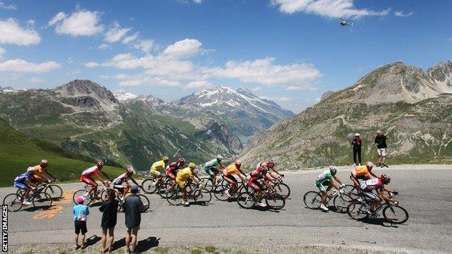 Riding in the mountains