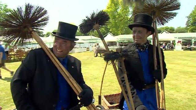 Royal chimney sweeps dressed for the occasion