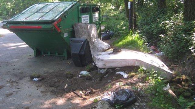 Mini-recycling centre in Hurn