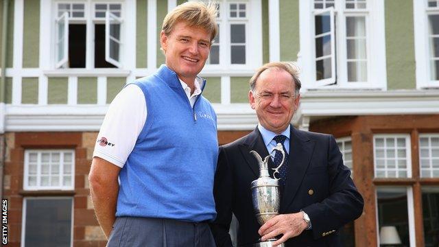 Ernie Els and Peter Dawson