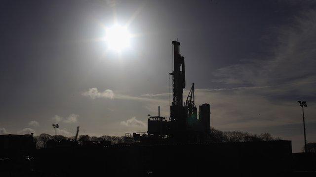 Bowland shale drilling rig