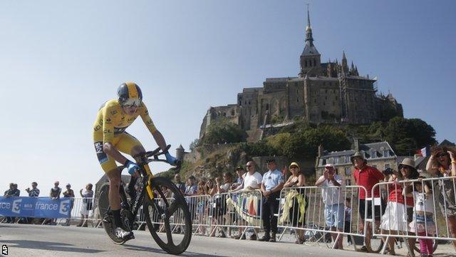 Chris Froom on stage 11's individuual time trial