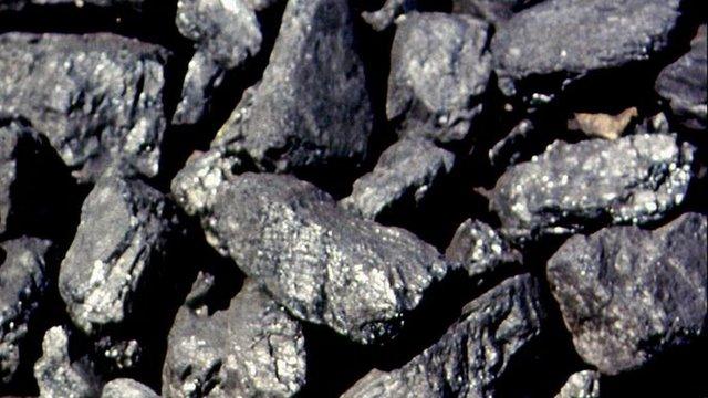 A pile of coal