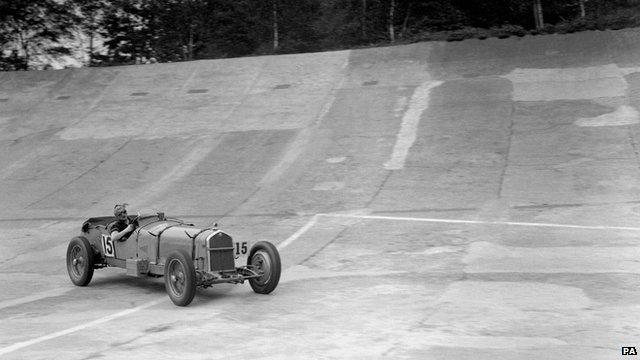 Sir Henry Birkin in an Alfa Romeo