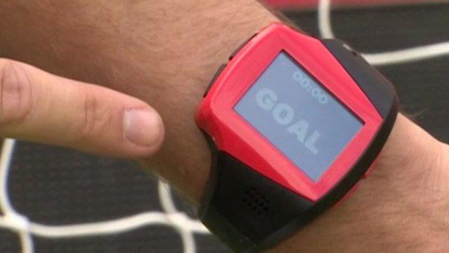 Watch used in goal line technology