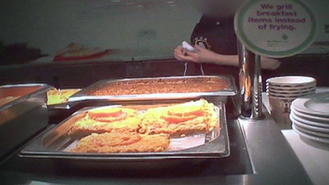 Food counter in a hospital