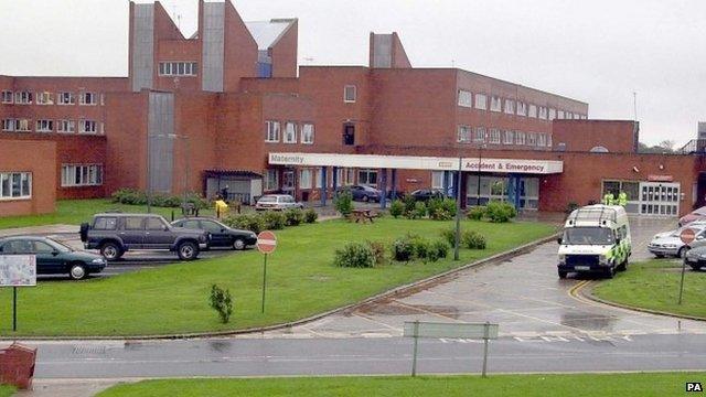 The exterior of Furness General Hospital