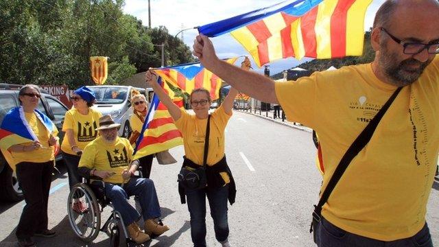 Activists calling for the independance