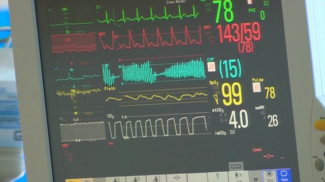 Patient monitoring screen