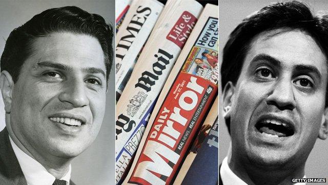 Ralph Miliband, newspapers & Ed Miliband