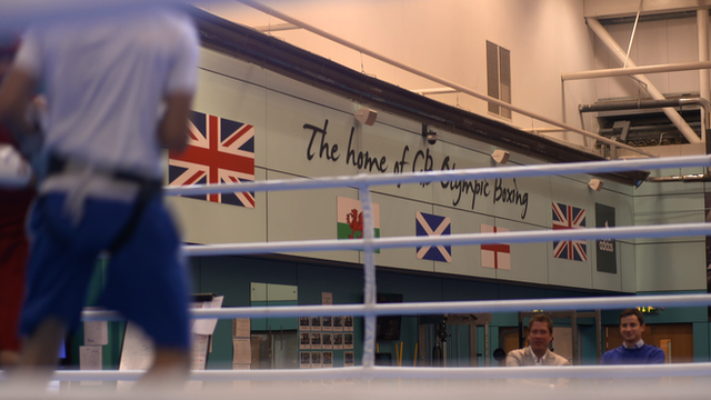 Team GB's boxing gym