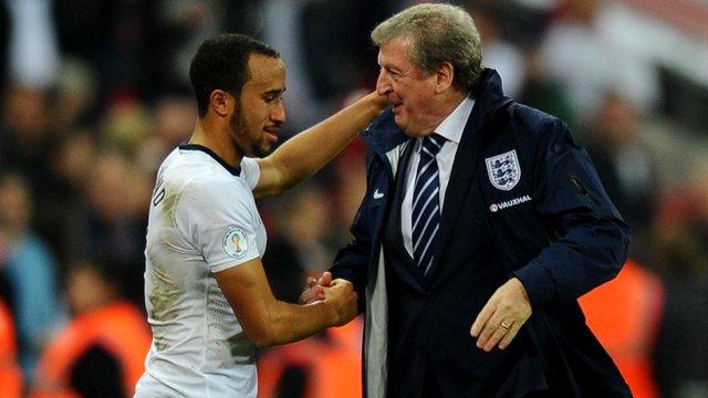 Andros Townsend and Roy Hodgson