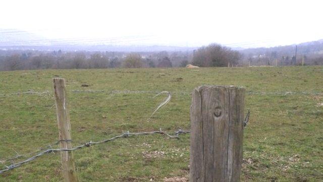 This field is where one of the proposed sites is