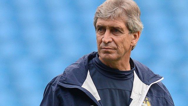 Manchester City manager Manuel Pellegrini