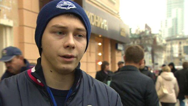 Moscow football fan Alexander