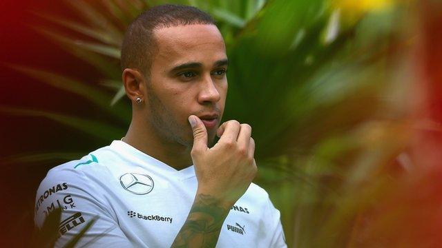 A thoughtful Lewis Hamilton ahead of the India Grand Prix