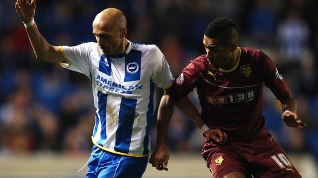 Brighton v Watford at the Amex