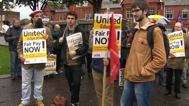 Strike at Welsh University