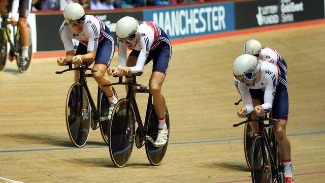 Great Britain's men's team pursuit squad