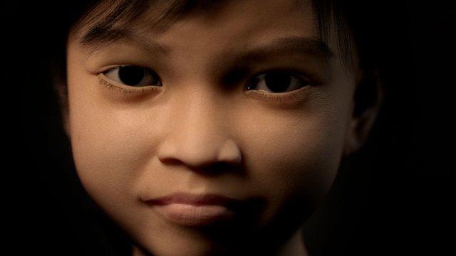 Computer-generated girl