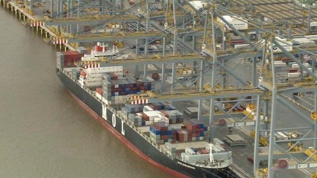 Unloading at the London Gateway port