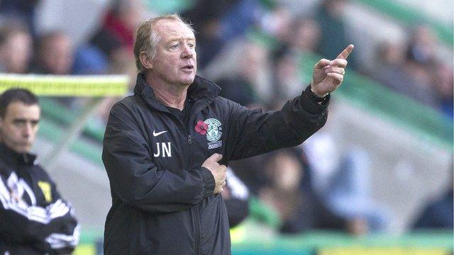 Hibs caretaker manager Jimmy Nicholl