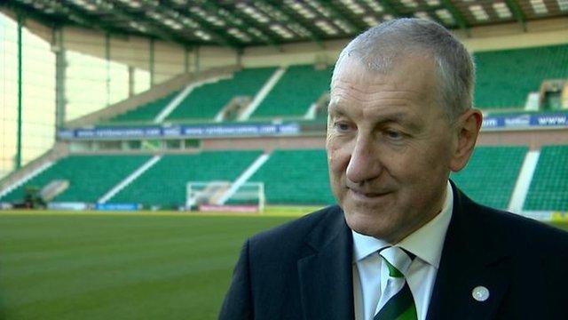 Hibernian manager Terry Butcher