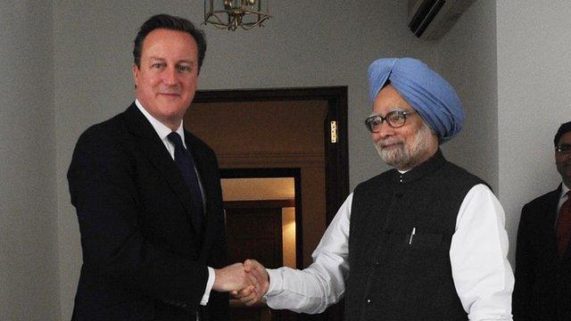 David Cameron and Manmohan Singh