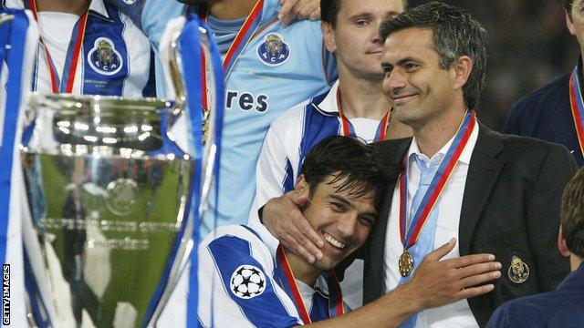 Nuno Valente and Jose Mourinho