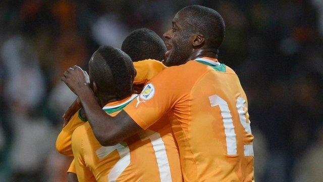 Ivory Coast celebrate reaching World Cup