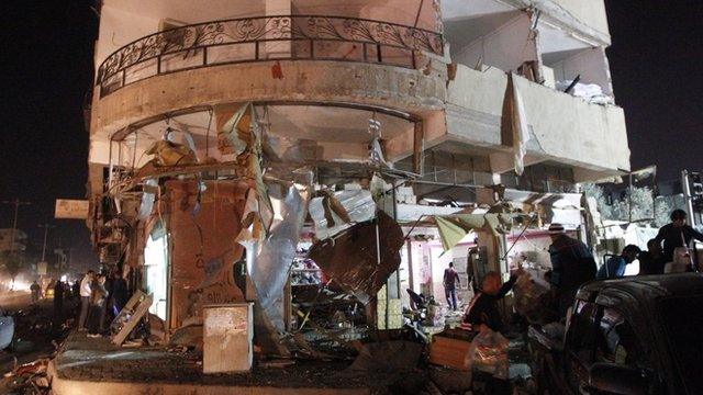 devastated building in Syria