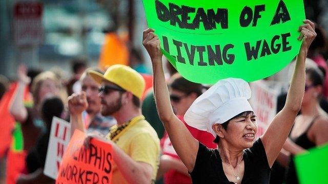 Fast-food worker protest