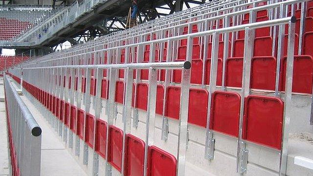 Example of safe-standing area