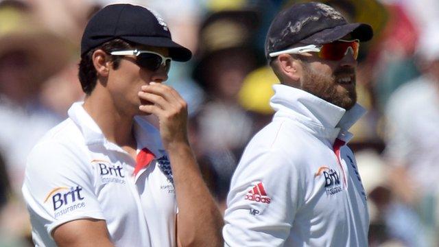 Alastair Cook (left) and Matt Prior