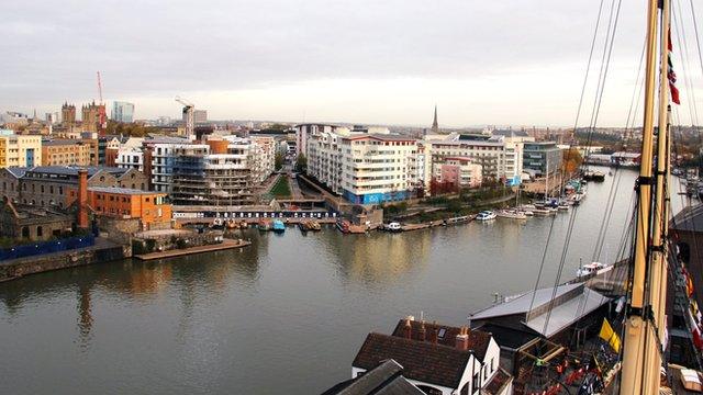 View from top of ss Great Britain