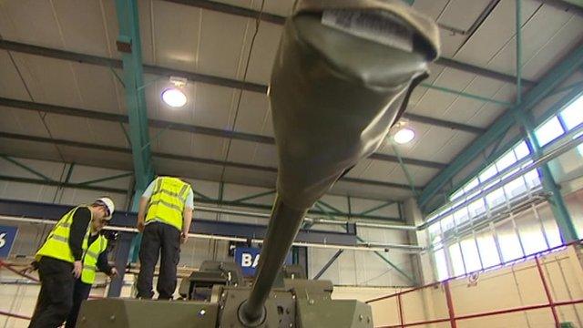 Working on a tank at Lockheed Martin+