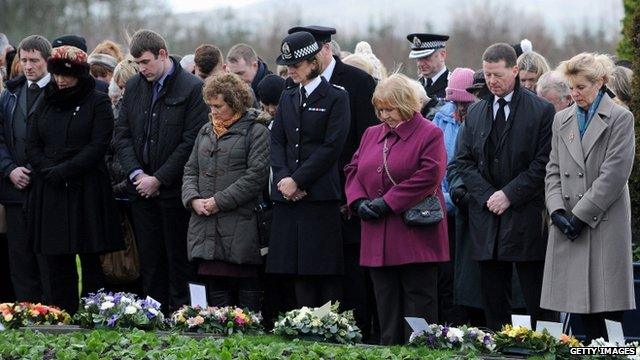 Dryfesdale cemetery, Lockerbie ceremony