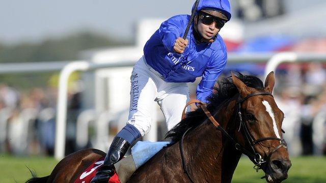 Mikhael Barzelona wins the St Leger on Encke