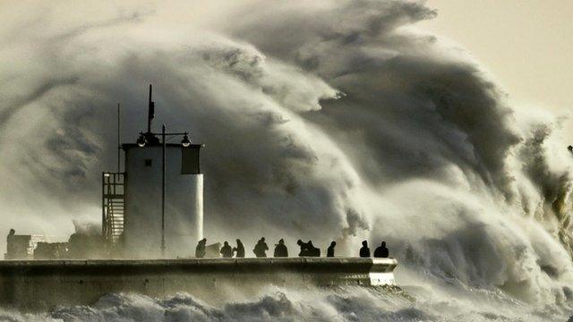 Porthcawl harbour, South Wales