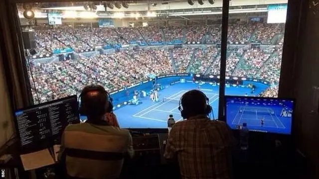 The view from the BBC commentary box